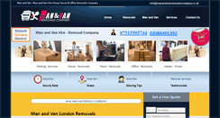 Desktop Screenshot of manandvanremovalscompany.co.uk