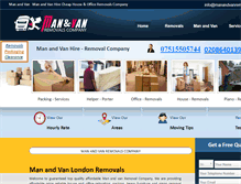 Tablet Screenshot of manandvanremovalscompany.co.uk